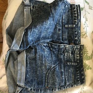 Blue jean shorts
